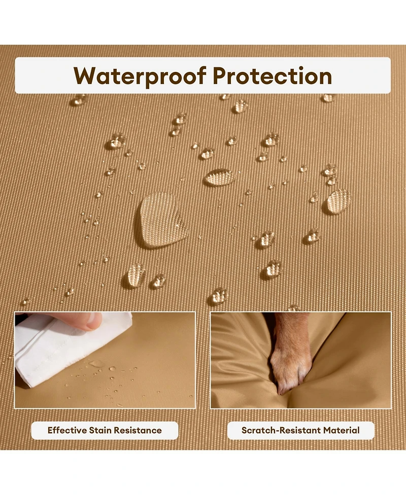 FunnyFuzzy First Class Waterproof Dog Car Double-Seat Bed