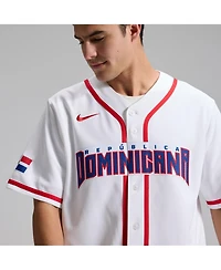 Nike Men's White Dominican Republic Baseball 2026 World Classic Stadium Jersey
