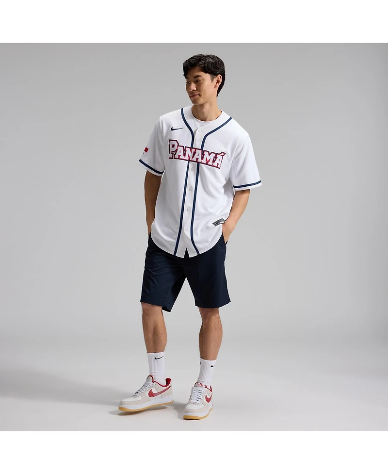 Nike Men's White Panama Baseball 2026 World Classic Stadium Jersey