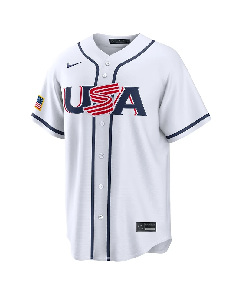 Nike Men's Bryce Harper White Usa Baseball 2026 World Classic Stadium Jersey