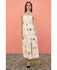 Yumi Women's Mystic Print Midi Dress