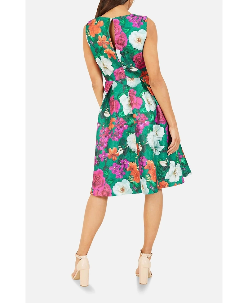 Yumi Women's Floral Skater Dress