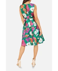 Yumi Women's Floral Skater Dress
