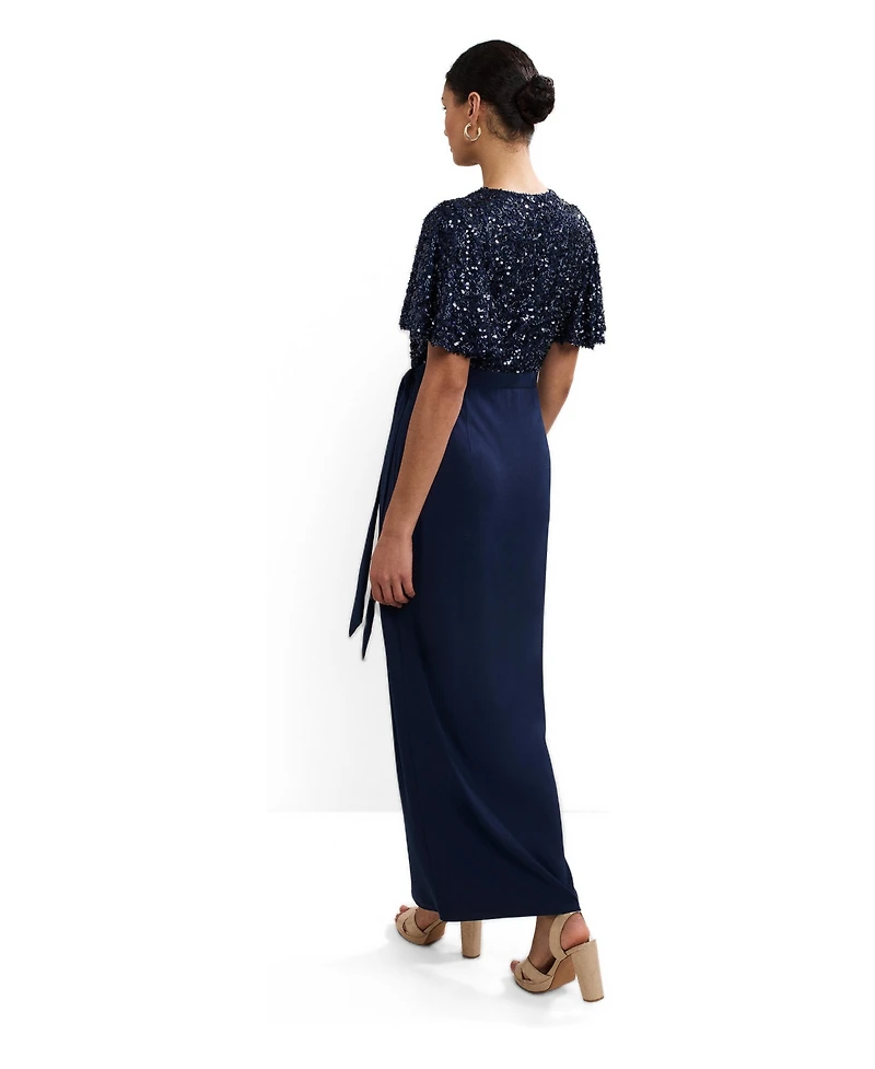 Phase Eight Women's Janessa Sequin Wrap Maxi Dress