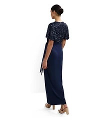 Phase Eight Women's Janessa Sequin Wrap Maxi Dress