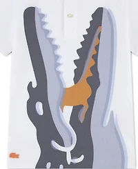 Lacoste Boys' 10-16 Watercolor Croc Short-Sleeve Polo Shirt