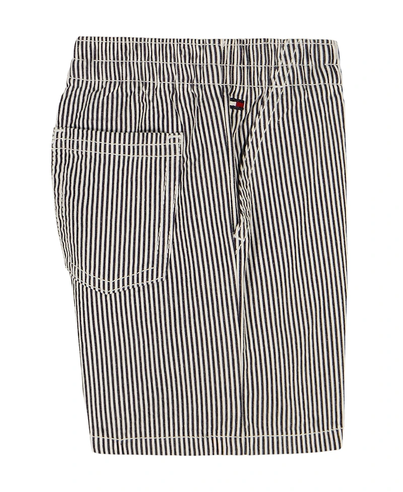 Tommy Hilfiger Baby Boys' Striped Trim Pique Polo Shirt & Corded Shorts, 2-Piece Set