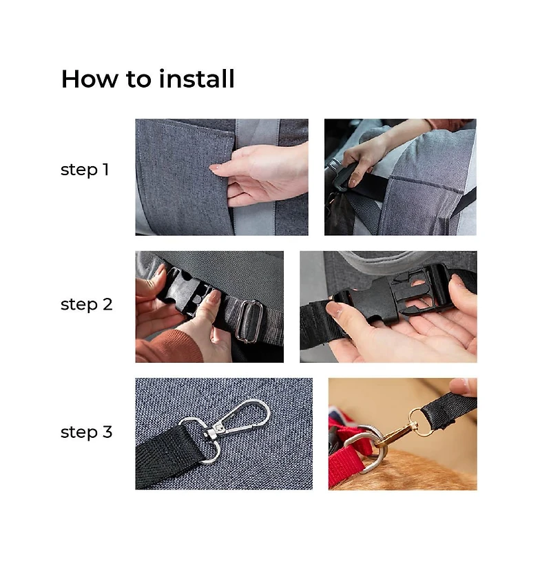 FunnyFuzzy First Class Dog Car Seat Bed