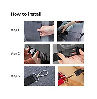 FunnyFuzzy First Class Dog Car Seat Bed