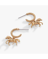 Alex and Ani Horse Huggie Hoop Earring