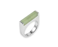 seree Year of the Horse — Jade Stone Saddle Ring