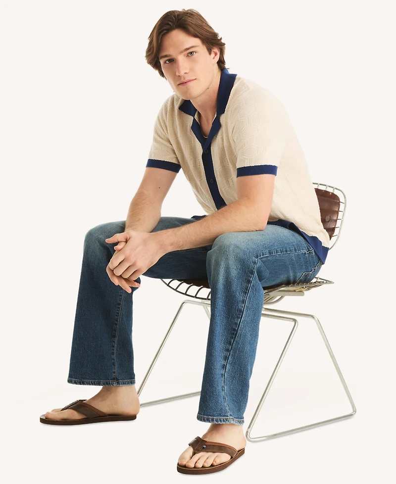 Nautica Men's Short-Sleeve Polo Sweater