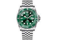 Invicta Men's 30611 Pro Diver Quartz 3 Hand Green Dial Watch