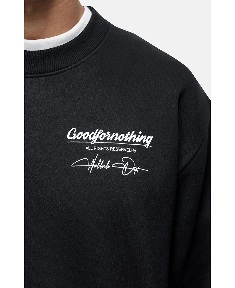Good For Nothing Men's Washed Cult Sweathsirt
