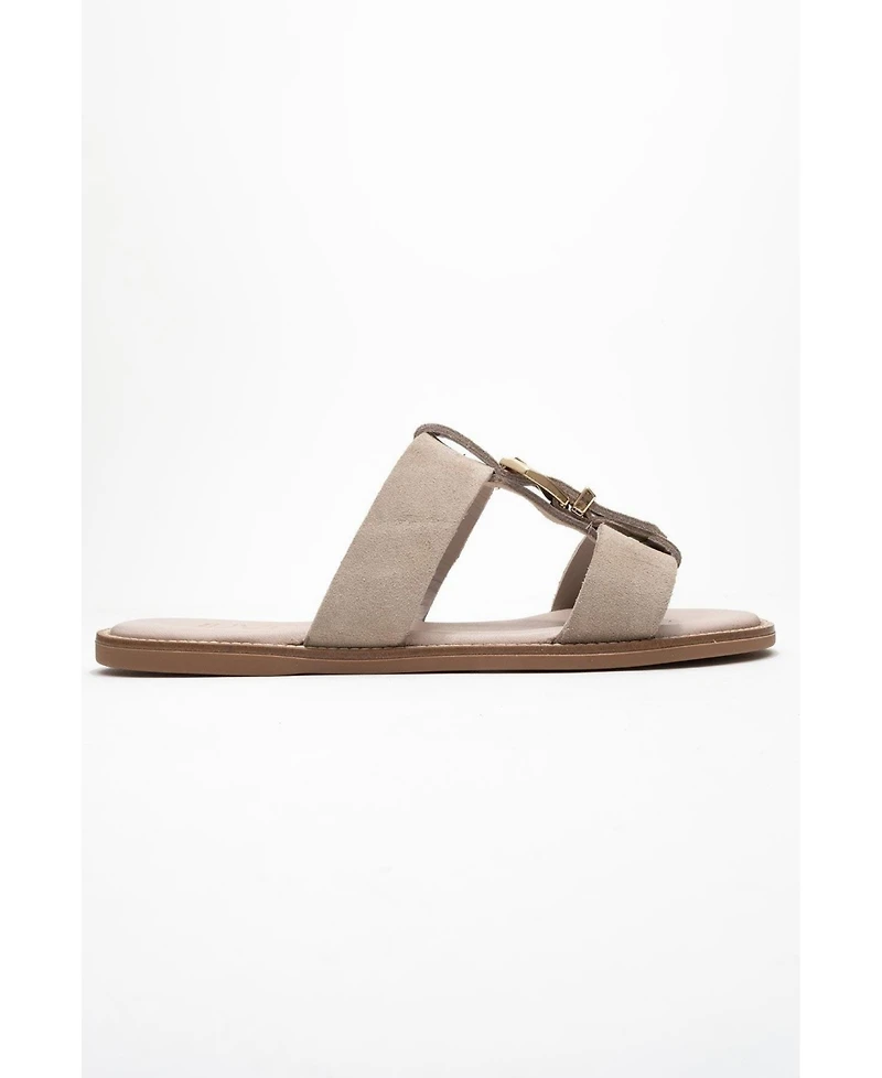 Forever & Always Shoes Sveta Leather Buckled Sandal (Women)