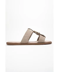 Forever & Always Shoes Sveta Leather Buckled Sandal (Women)