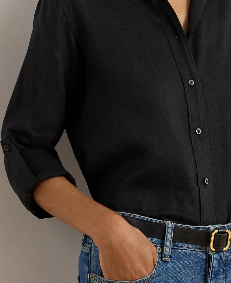 Lauren Ralph 100% Linen Shirt