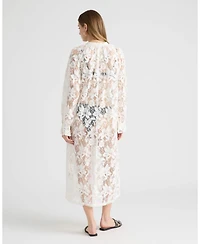 Nvlt Women's Long Shirt Dress with Raglan Sleeve