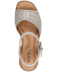 Earth Women's Quinty Leather Platform Dress Sandals