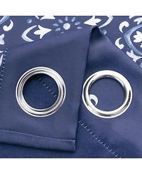 Rt Designers Collection 100% Polyester 190 Gsm Tilley Revisible Blackout Grommet Curtain Panel