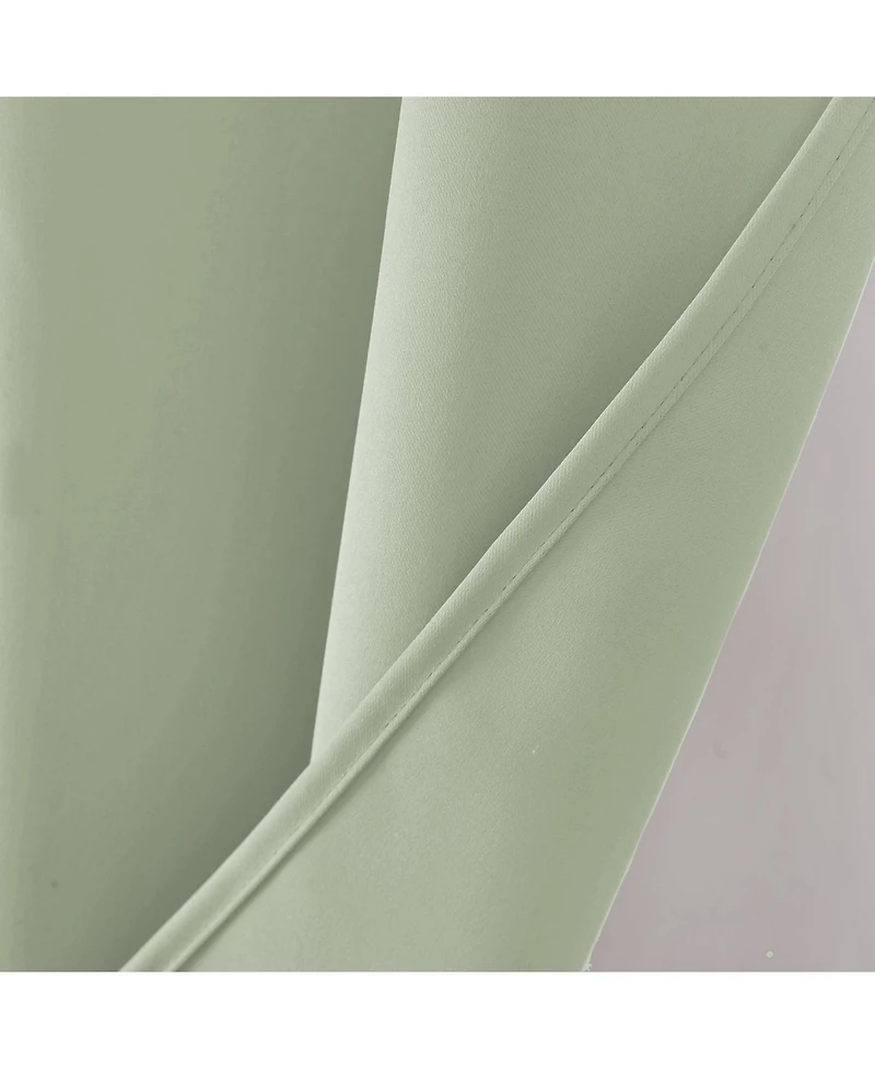 Rt Designers Collection 100% Polyester 250 Gsm Riley 100% Blackout Grommet Panel 54" x 45" Sage