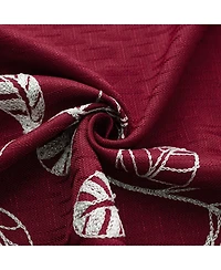 Rt Designers Collection 100% Polyester 140 Gsm Reed Embroidered Grommet Curtain Panel