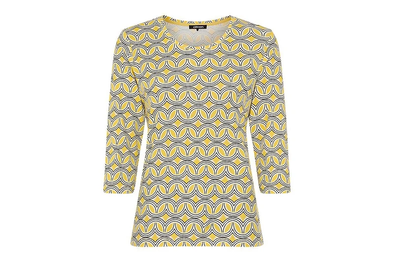 Olsen Women's Retro Geo Print T-Shirt