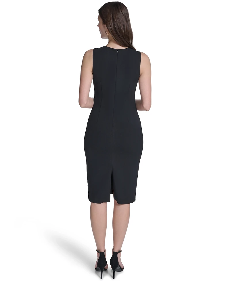 Vince Camuto Women's Ring Cut-Out Detail Midi Dress