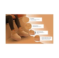 London Rag Derta Soft Microfiber Snow Boots Women