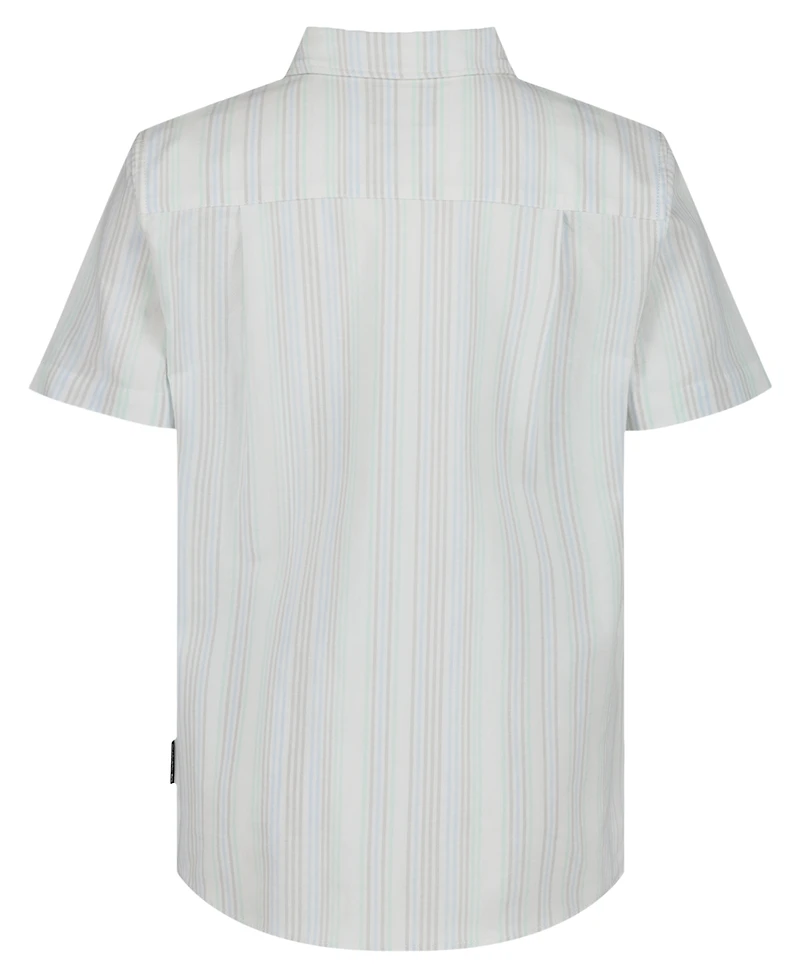 Quiksilver Boys' 8-20 Island Stripe Button-Up Shirt