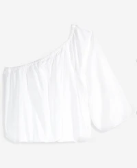 I.n.c. International Concepts Petite Bubble One-Shoulder Blouse, Macy's Exclusive