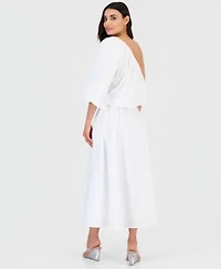 I.N.C. International Concepts Petite Asymmetrical Top Midi Skirt Macys Exclusive