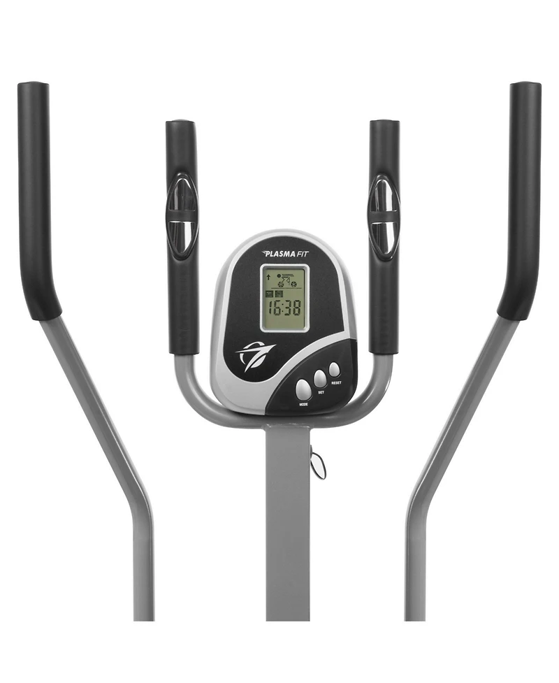 Plasma Fit Elliptical Machine Cross Trainer 2 in 1 Exercise Bike Cardio Fitness Home Gym Equipment