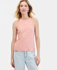 I.n.c. International Concepts Women's Crystal Embellished Halter Tank Top, Macy's Exclusive