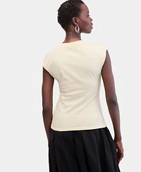 I.n.c. International Concepts Women's Side-Cinched Cotton Tank Top, Exclusively at Macy's