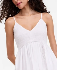 I.n.c. International Concepts Women's Embroidered Bubble-Hem Midi Dress, Macy's Exclusive