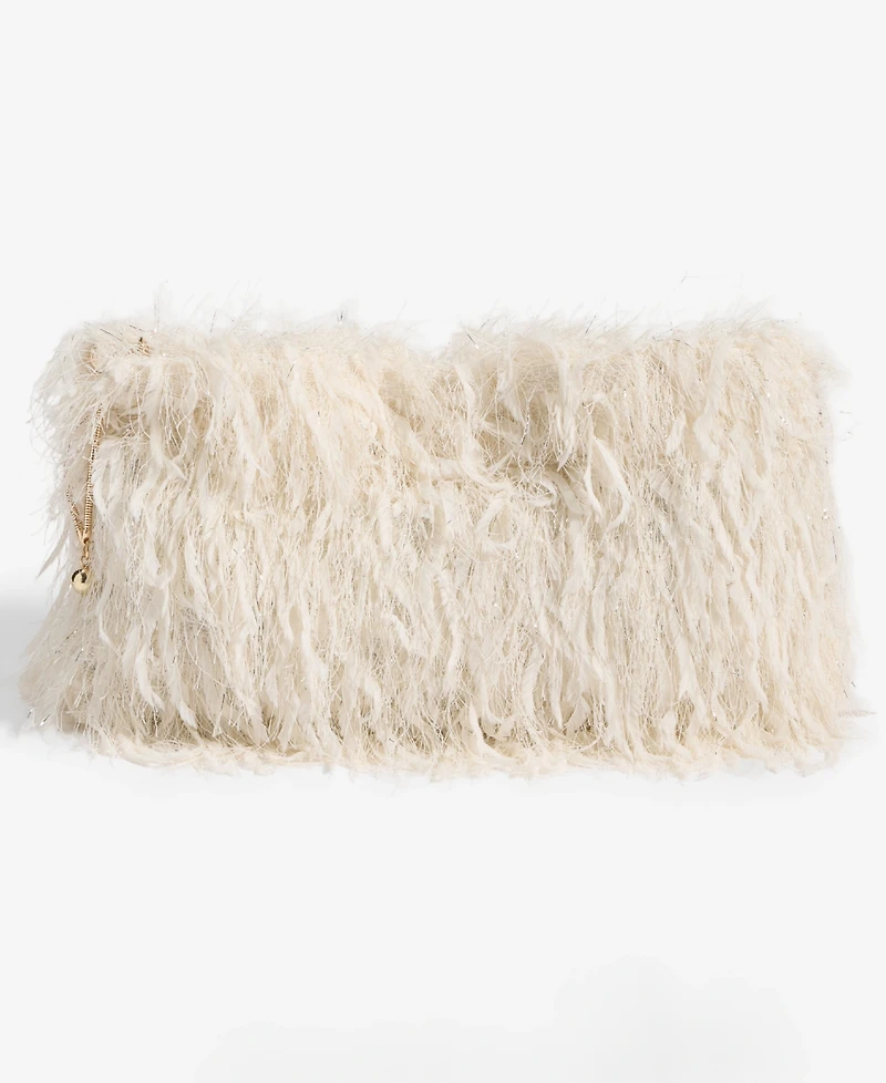 Feather Fringe Clutch, Macy's Exclusive- Molly Rogers Capsule Collection