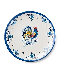 Certified International French Rooster Dinner Plates, Set of 4