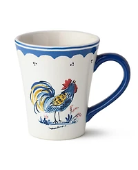Certified International French Rooster Mugs, Set of 4