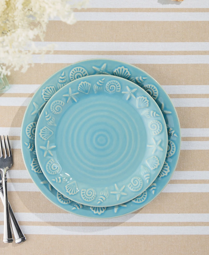 Certified International Coastline Salad Plates, Set of 4