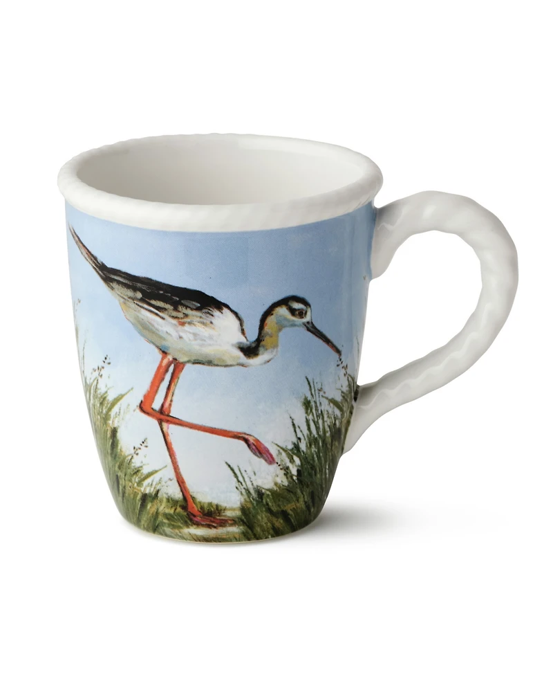 Certified International Coastal Birds Mugs, Set of 4