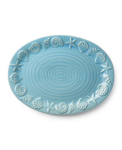 Certified International Coastline Oval Platter