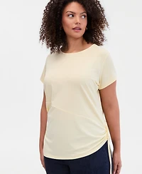 I.n.c. International Concepts Plus Tie-Side Cap-Sleeve Top, Macy's Exclusive