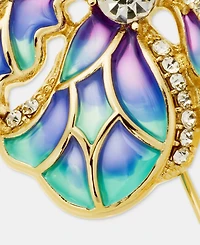 Anne Klein Crystal Flower Pin