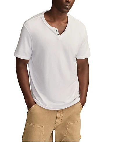 Lucky Brand Men's Venice Burnout Notch Short Sleeves T-shirt