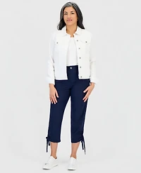 Style & Co Petite Cropped Tie-Hem Pants, Macy's Exclusive