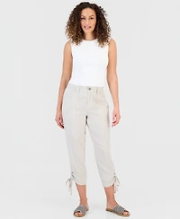 Style & Co Petite Cropped Tie-Hem Pants, Macy's Exclusive