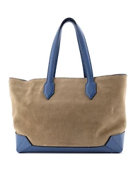 Pre-Owned HERMES 36 Maxibox Cabas Doblis Suede with Epsom