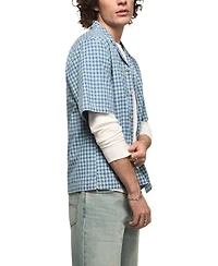 Lucky Brand Men's Untucked Camp Collar Shirt