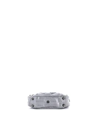 Pre-Owned Balenciaga Small Le Cagole Giant Studs Shoulder Bag Embossed Leather